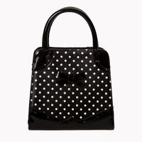 Black White Polka Dot Handbag - Pretty Kitty Fashion