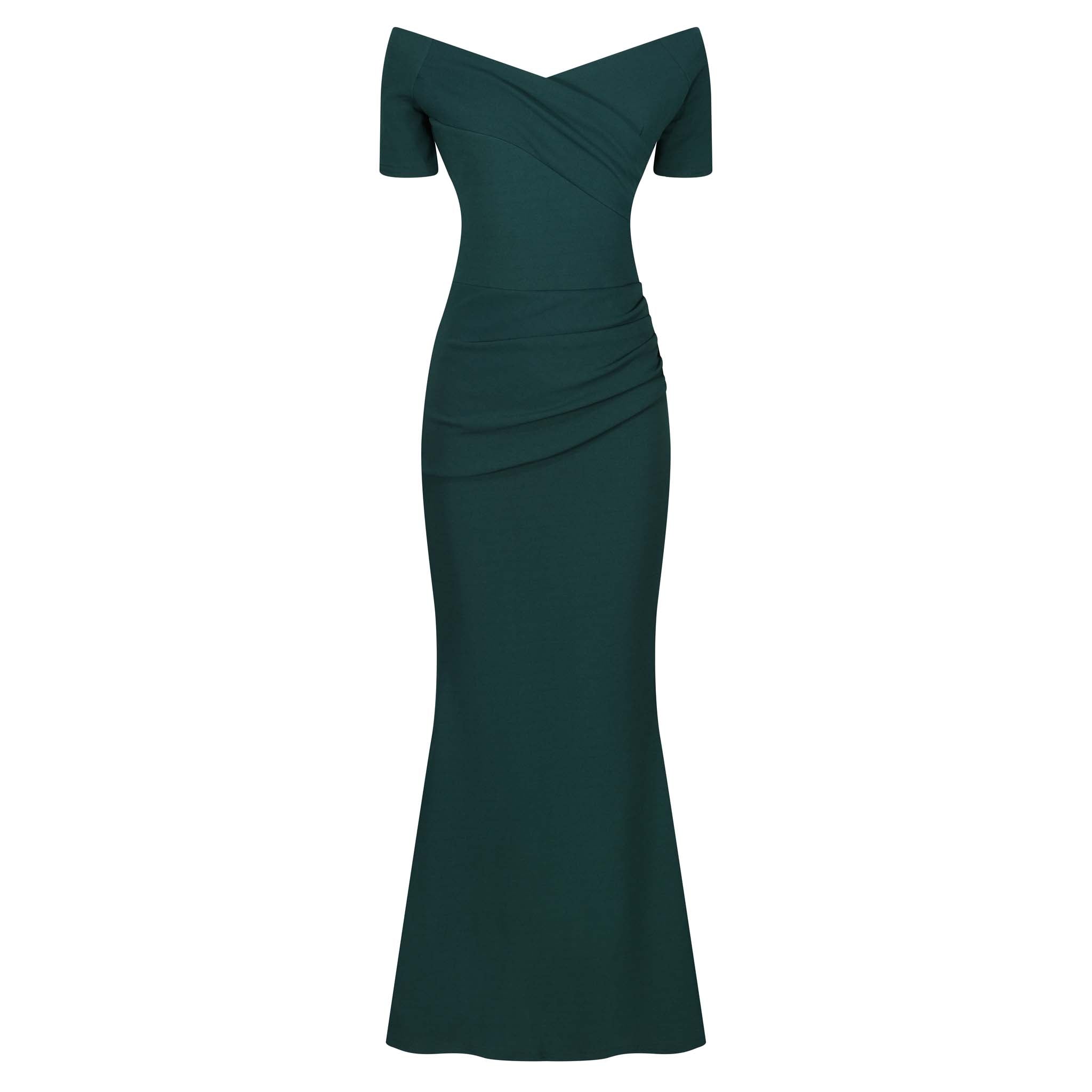 Forest green hotsell maxi dress uk