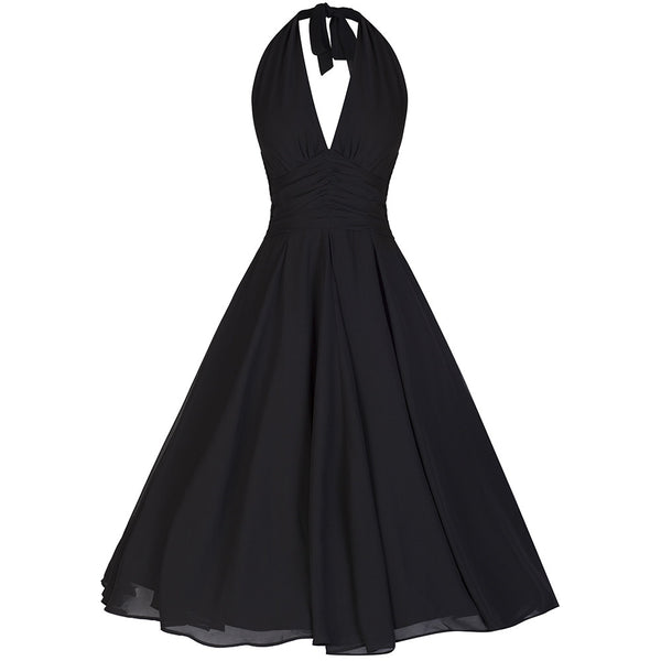 black marilyn monroe dress Chiffon Vintage Style 50s Swing – Pretty Kitty Fashion 100% polieste jersey Custom Color:NAVY-AZTECPRNT 2024 HALLOWEEN Coast Women's Slinky Draped