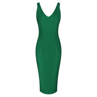 Emerald Green Sleeveless Bodycon Pencil Wiggle Dress - Pretty Kitty Fashion