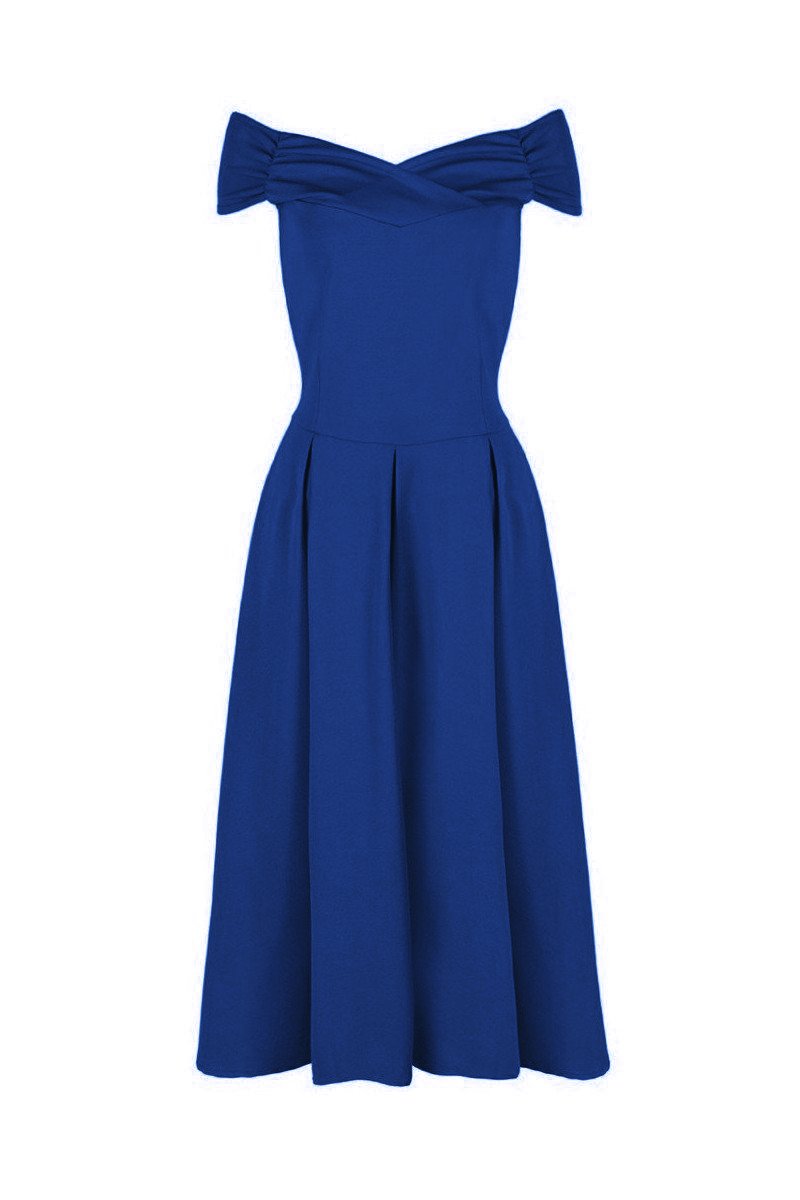 Wallis navy bardot store dress