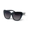 Classic Black Futurist Vintage Sunglasses