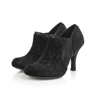 Ruby Shoo Juno Black Velvet Shoe Boot - Pretty Kitty Fashion