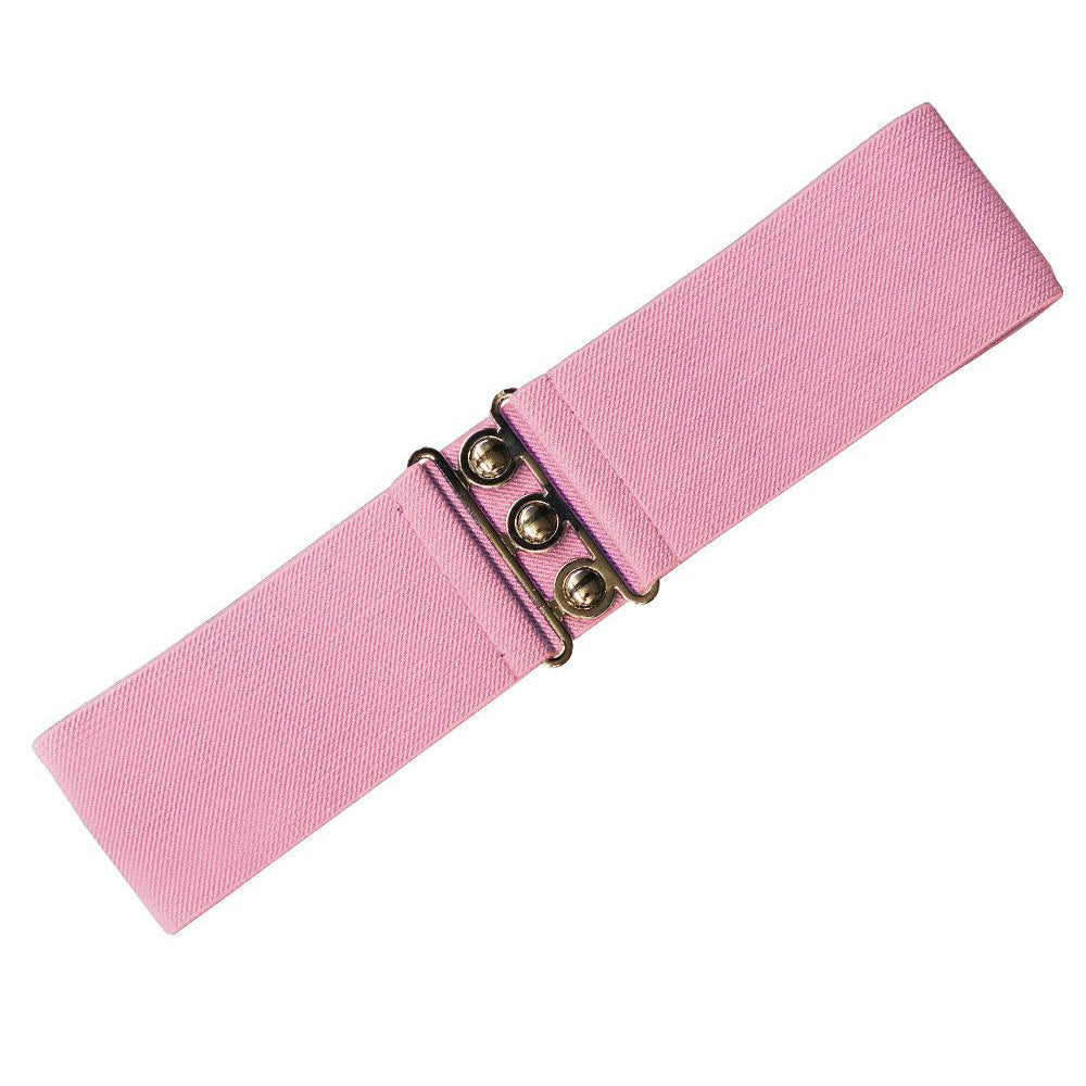 Pink Retro Webbing Belt - Pretty Kitty Fashion