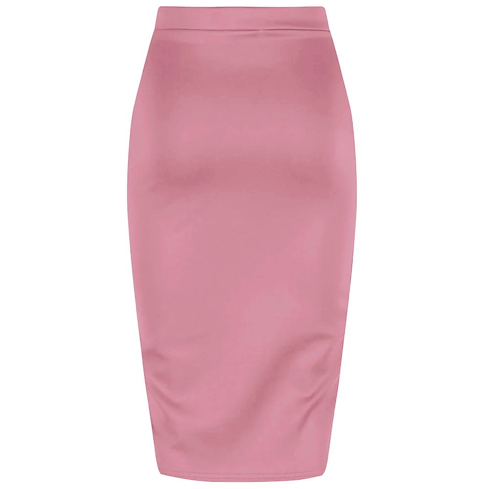 Light pink pencil skirt knee length outlet