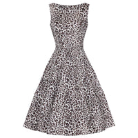 Leopard Print Vintage 50s Audrey Swing Dress - Pretty Kitty Fashion