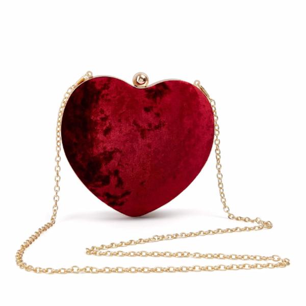 Red Velvet Heart Bag - Pretty Kitty Fashion