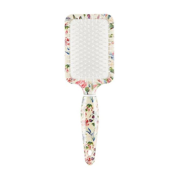 Floral Rectangular Paddle Hair Brush - Pretty Kitty Fashion