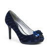 Ruby Shoo Sonia Midnight Blue Peep Toe Stilettos - Pretty Kitty Fashion